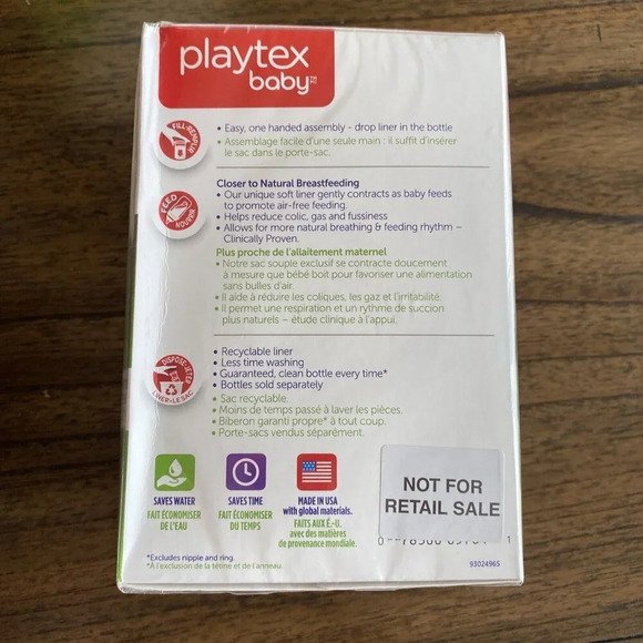 Brand New Playtex Baby Nurser Sacs 100 Count Drop-Ins Disposable Liners 4 oz - Picture 2 of 5